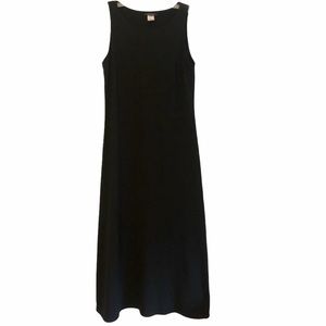 Boston Proper Black Ponte Jersey Maxi Dress M EPC